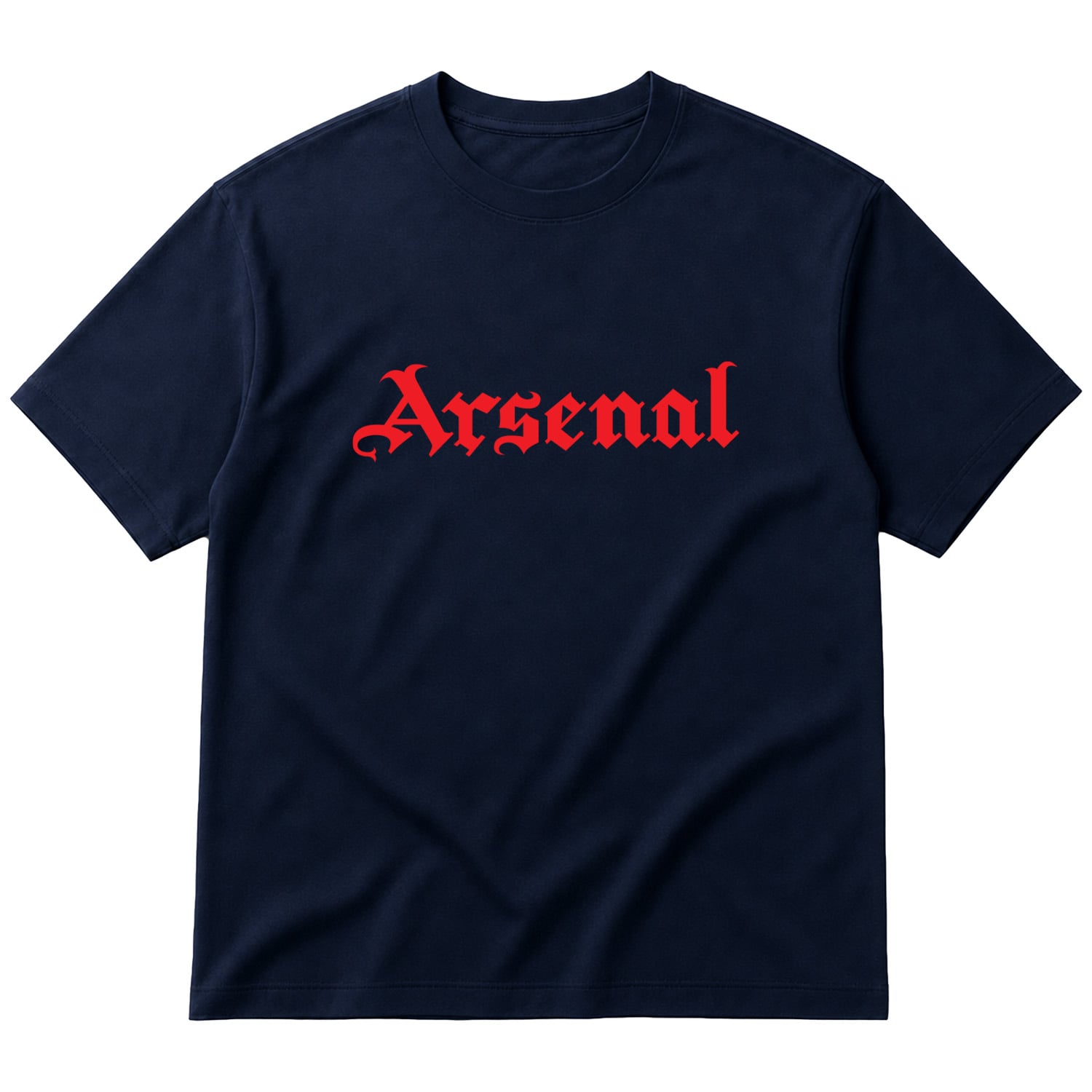 Arsenal Black Letters R Oversize Tişört S - İndigo Mavisi