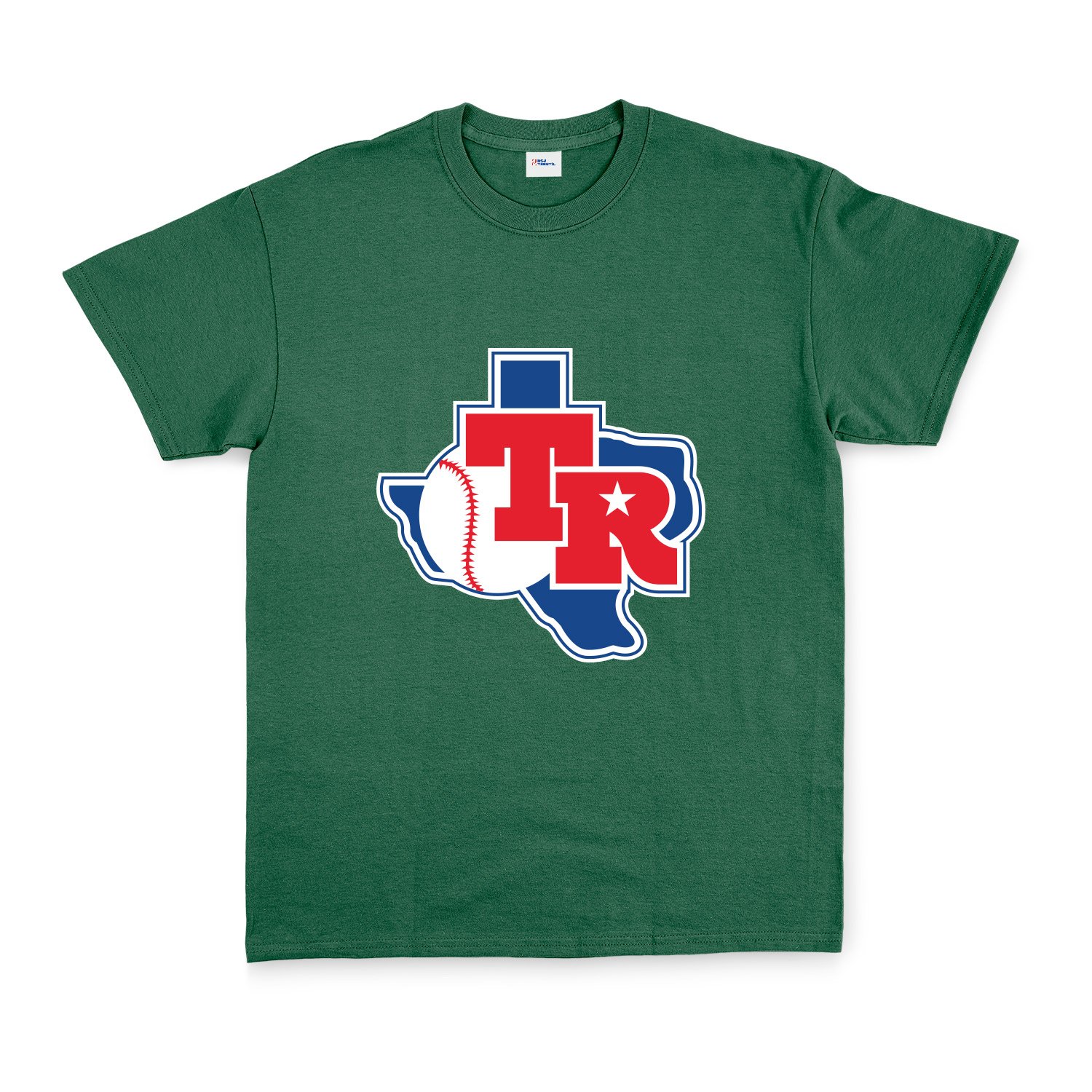 Texas Rangers TX Tişört XXL - Nefti Yeşili