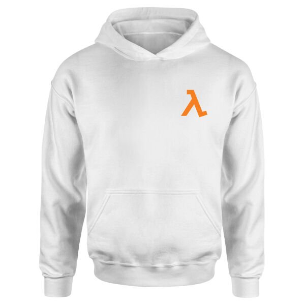 Half-Life Lambda Hoodie S - Beyaz