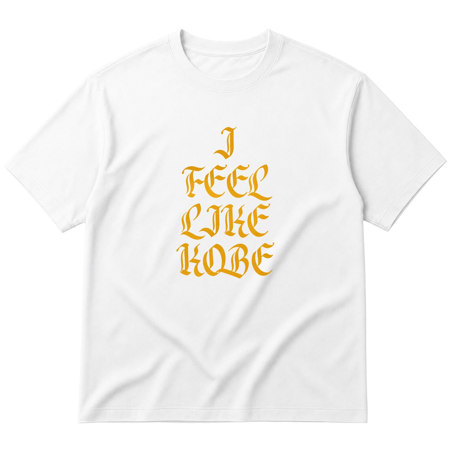 I FEEL LIKE KOBE Oversize Tişört M - Beyaz