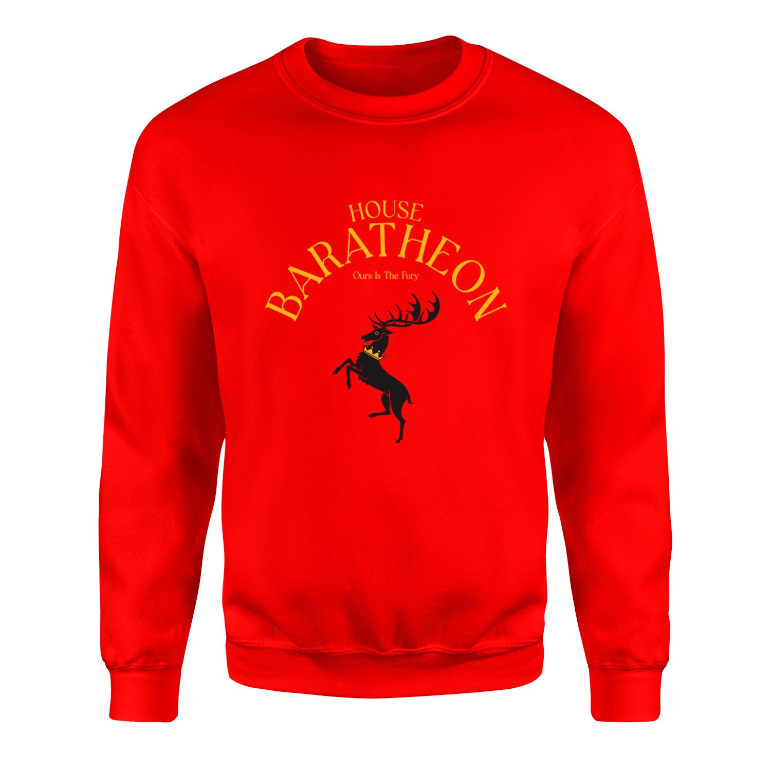 House Baratheon Sweatshirt XL - Kırmızı