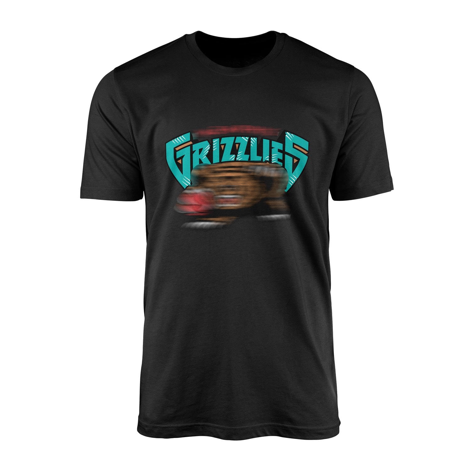 GRIZZLIES Retro Tişört L - Siyah