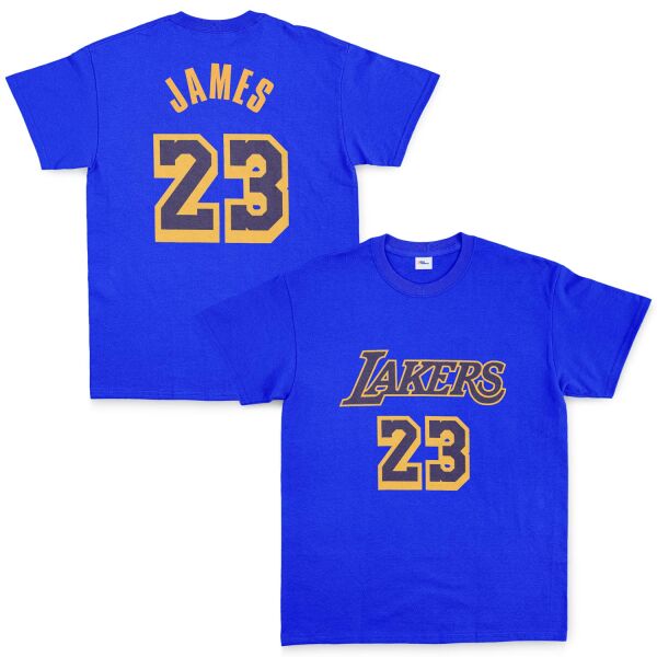 LeBron James 23 Lakers Tişört S - Mavi