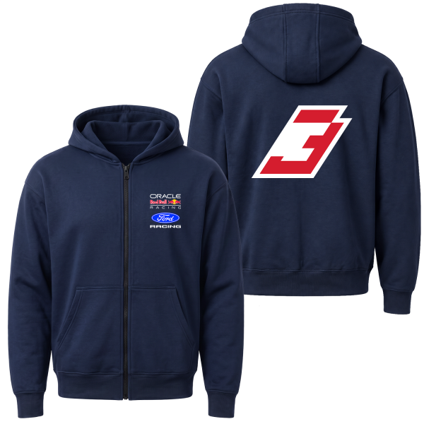 Max Verstappen Red Bull Jersey Fermuarlı Kapüşonlu Sweatshirt