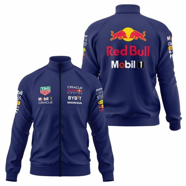 Red Bull Racing 2024 Teamline Fermuarlı Sweatshirt M - İndigo Mavisi