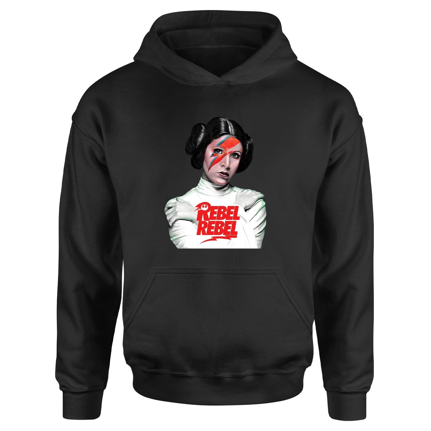 Rebel Rebel Hoodie L - Siyah