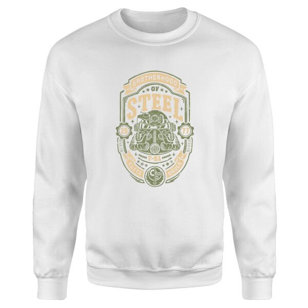Brotherhood of Steel Grunge Sweatshirt M - Beyaz