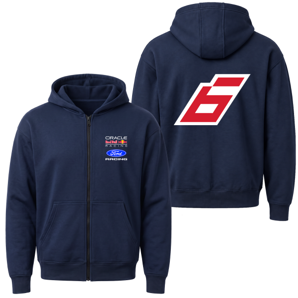 Isack Hadjar Red Bull Jersey Fermuarlı Kapüşonlu Sweatshirt