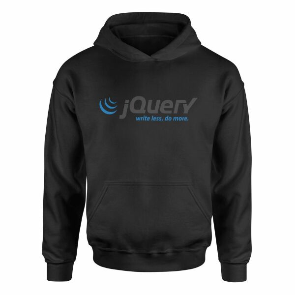 jQuery Hoodie L - Siyah