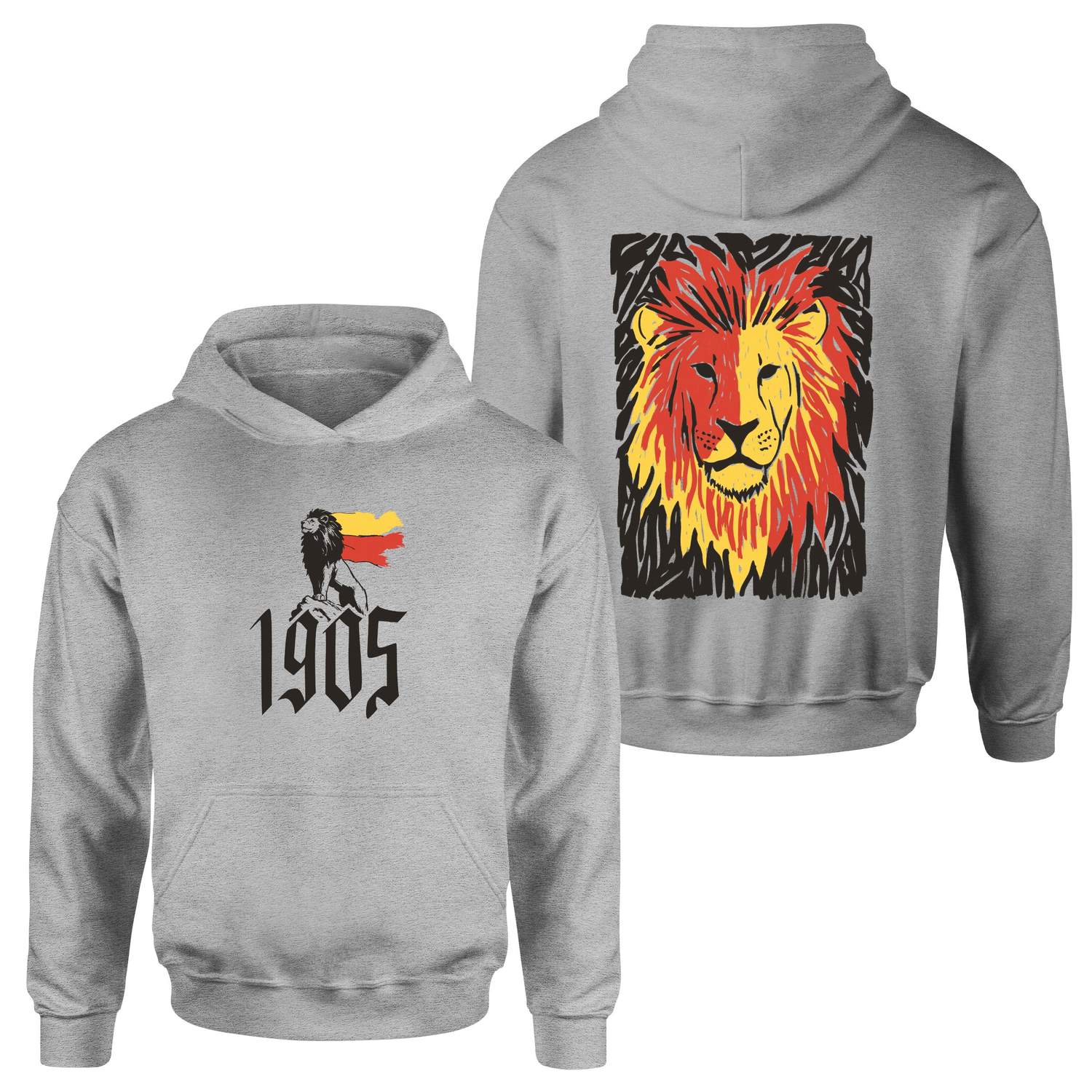 The Birth of a Lion Hoodie S - Gri