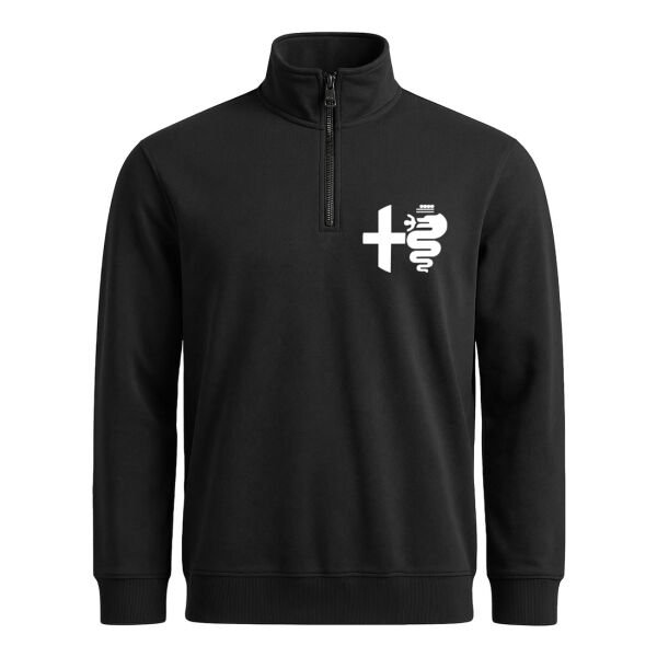 Alfa Romeo Classic Yarım Fermuarlı Sweatshirt M - Siyah