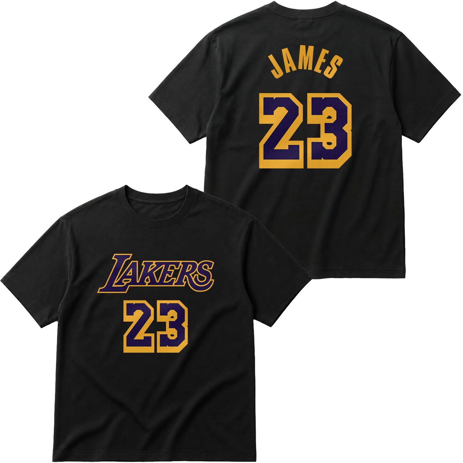 LeBron James 23 Lakers Oversize Tişört M - Siyah