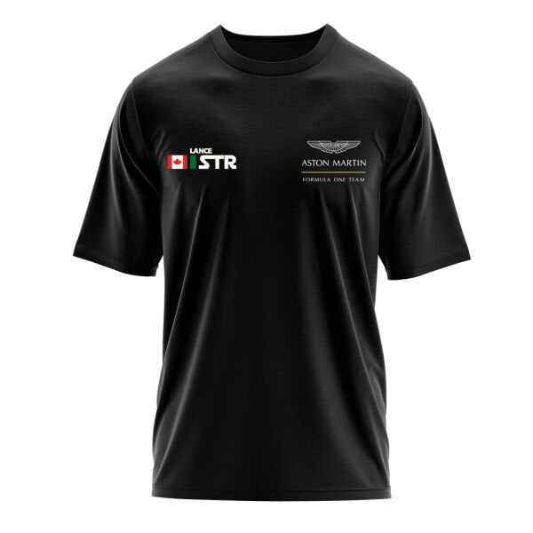 Lance Stroll Name Tag Aston Martin Oversize Tişört