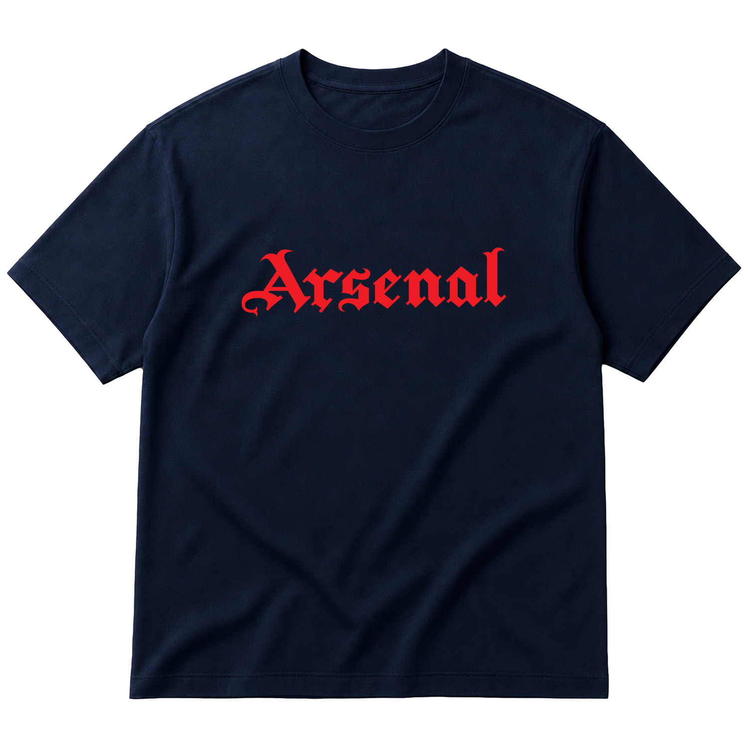 Arsenal Black Letters R Oversize Tişört XL - İndigo Mavisi