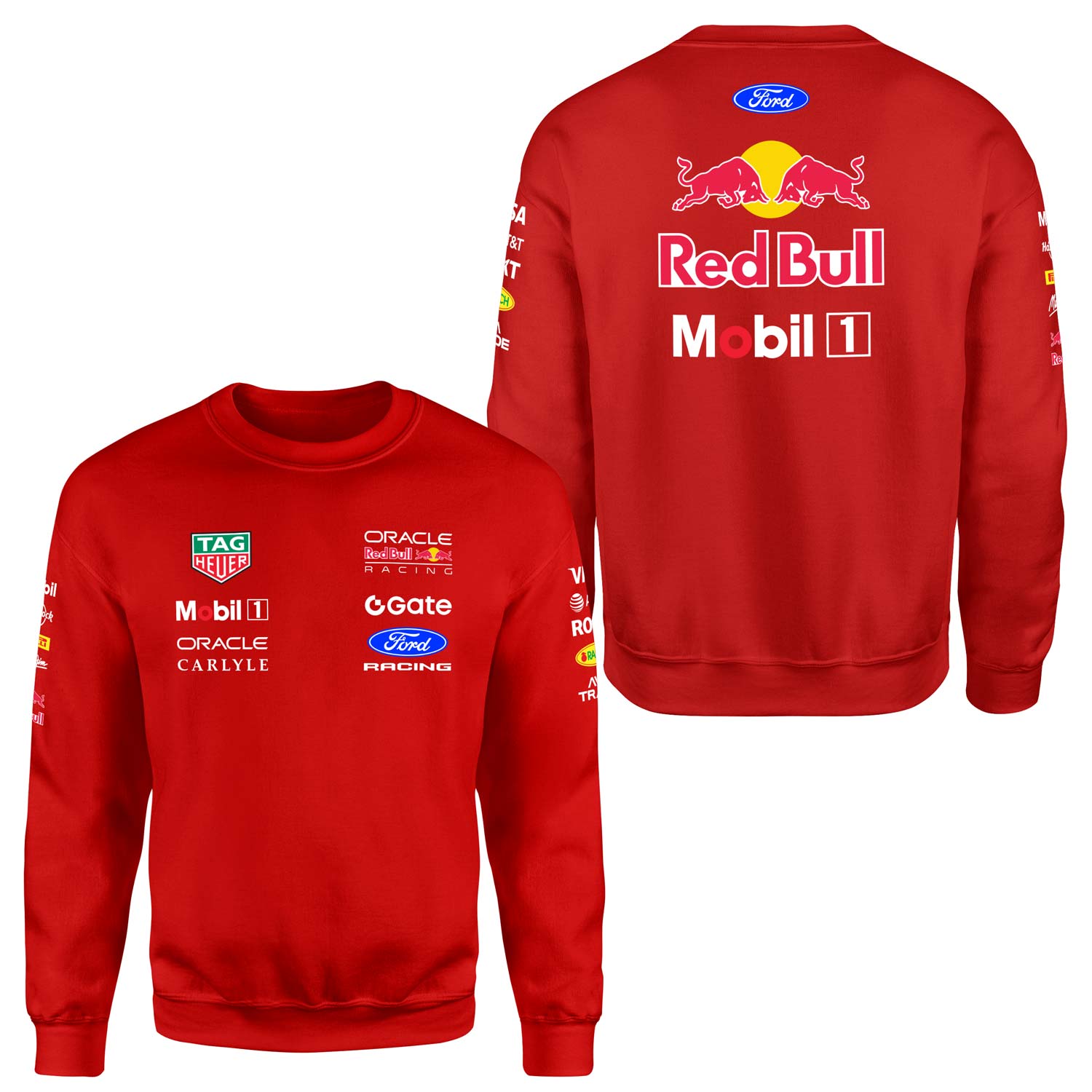 Oracle Red Bull Racing 2026 Teamline Sweatshirt XL - Kırmızı