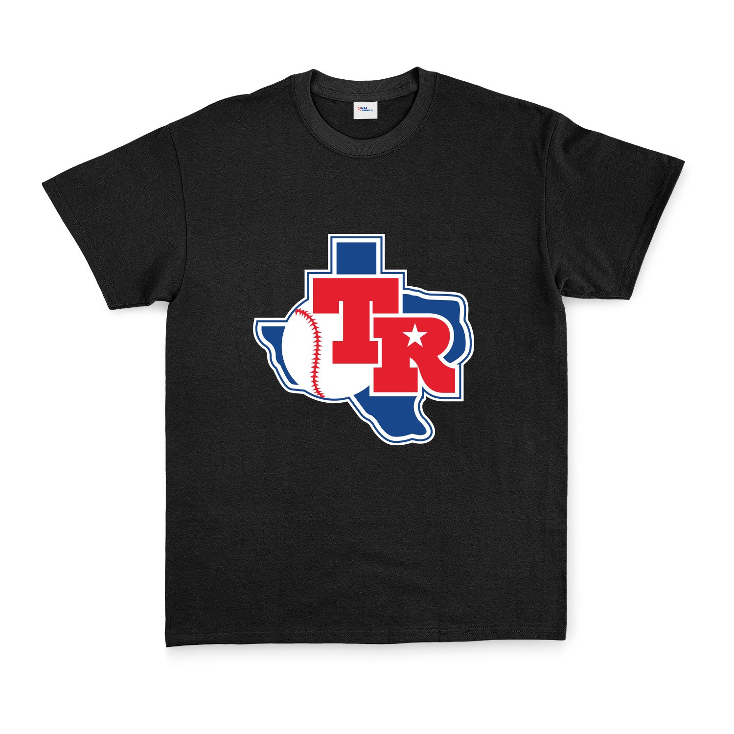 Texas Rangers TX Tişört S - Siyah