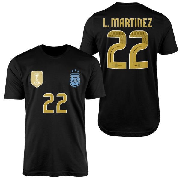 Lautaro Martínez | Arjantin Copa America 2024 Forma Tişört M - Siyah