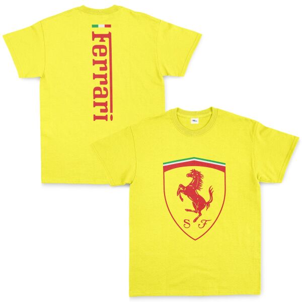 Scuderia Ferrari SE 24 Siyah Tişört XXL - Sarı