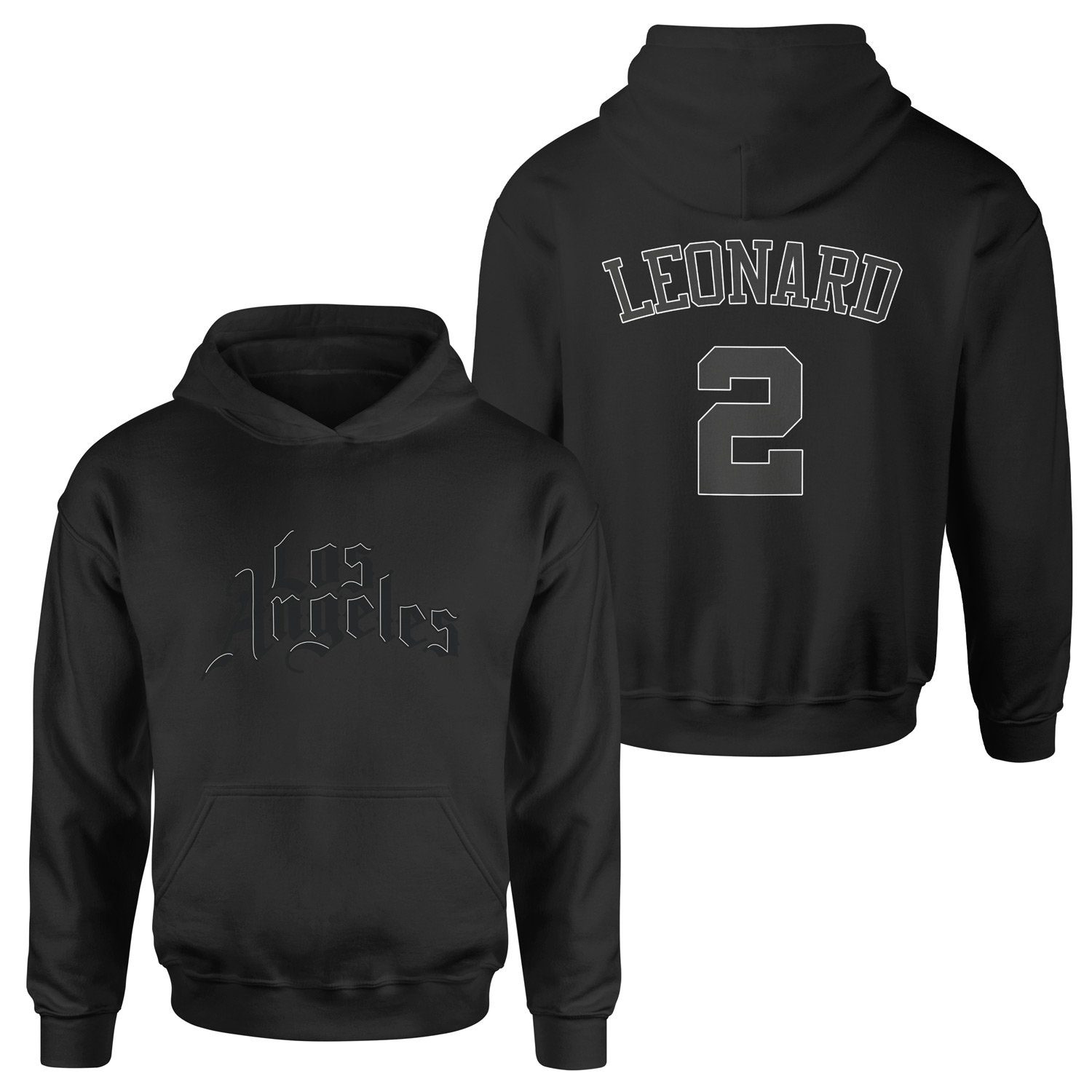 Kawhi Leonard Los Angeles Forma Hoodie M - Siyah