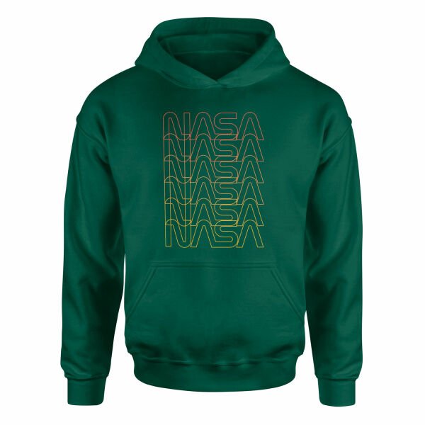 NASA Classic Worm Blend Hoodie S - Nefti Yeşili