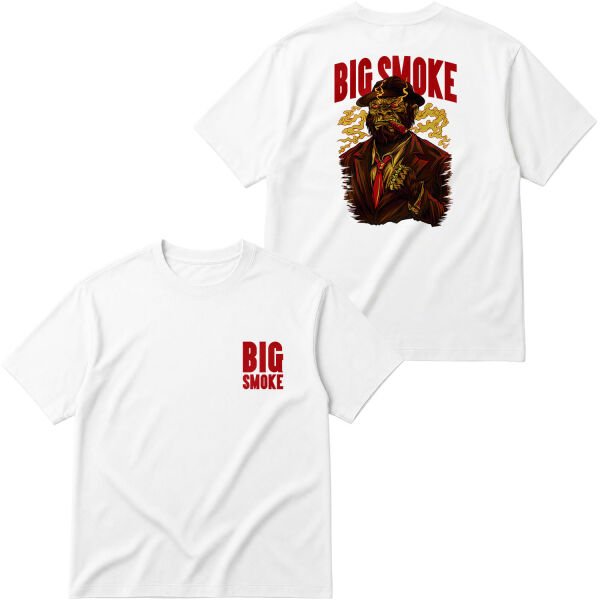 Big Smoke Oversize Tişört S - Beyaz