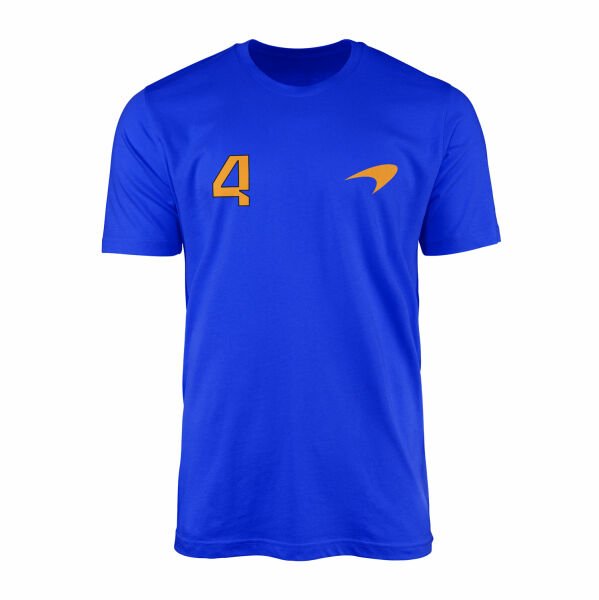 Lando Norris #4 McLaren Racing Tişört XL - Mavi