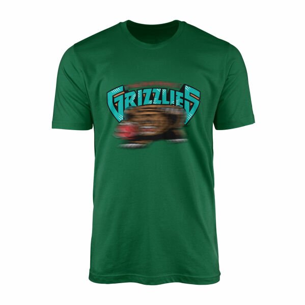 GRIZZLIES Retro Tişört M - Nefti Yeşili