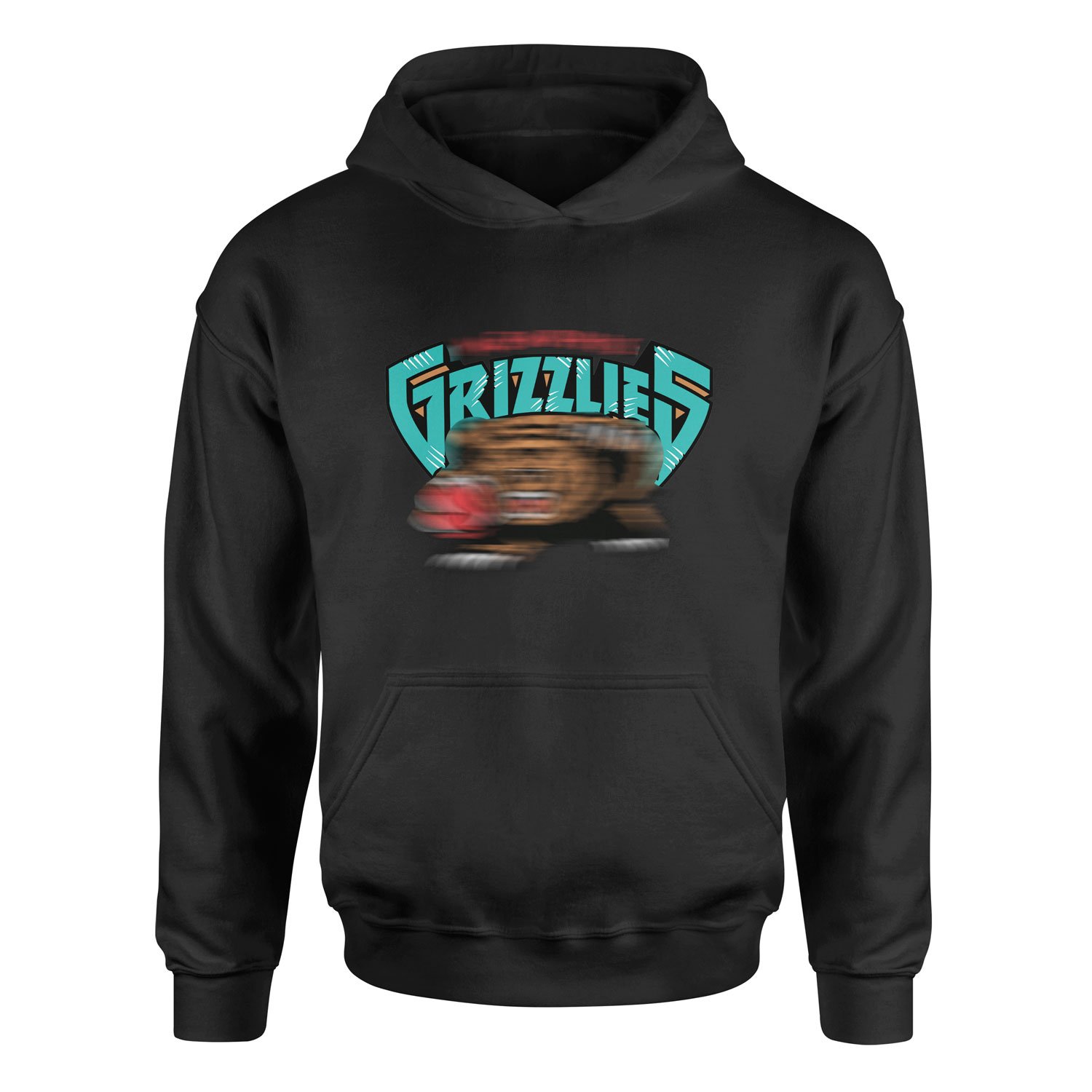 GRIZZLIES Retro Hoodie XXL - Siyah