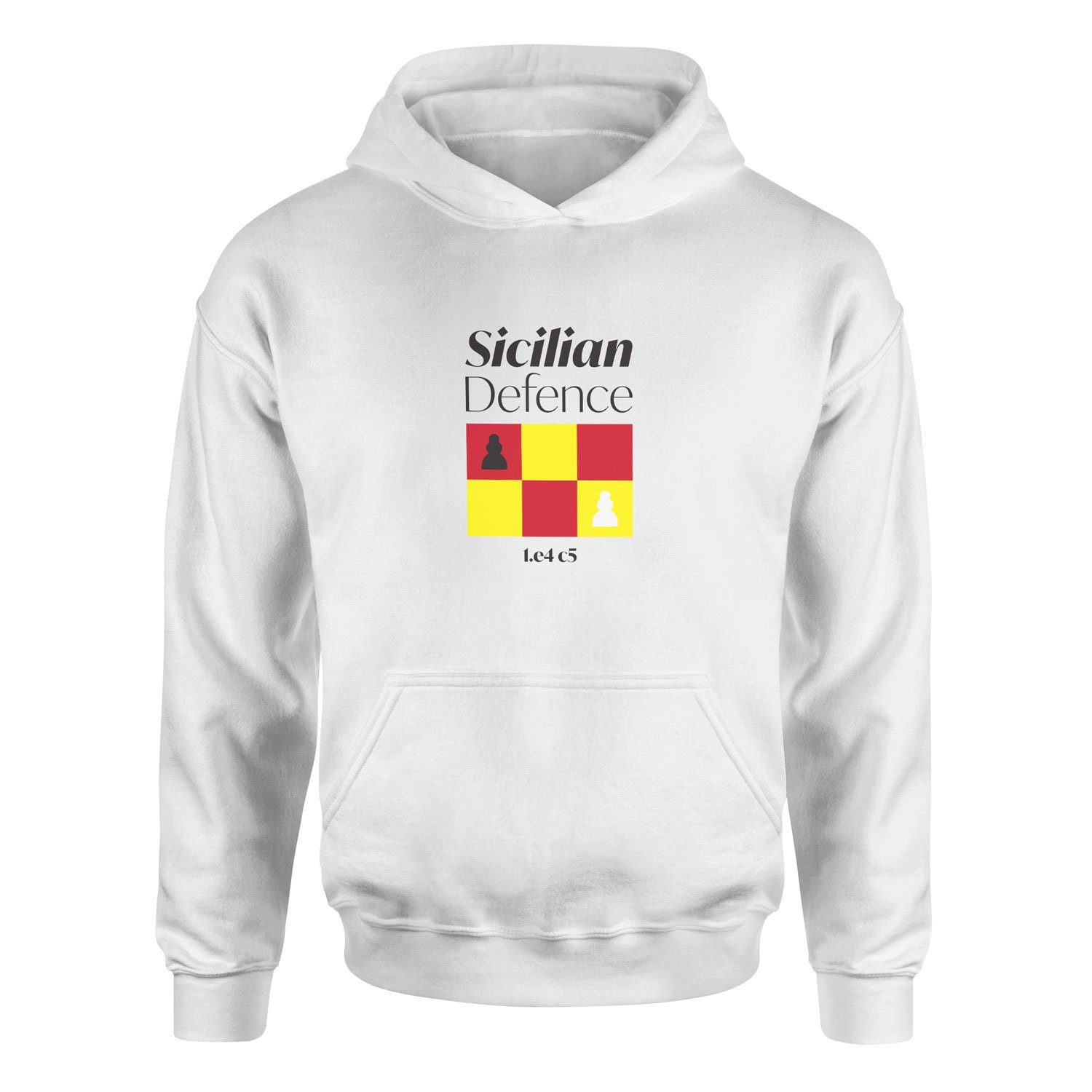 Sicilian Defence Hoodie XL - Beyaz