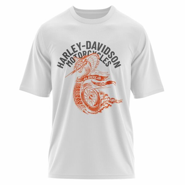 Harley-Davidson An American Legend Oversize Tişört M - Beyaz