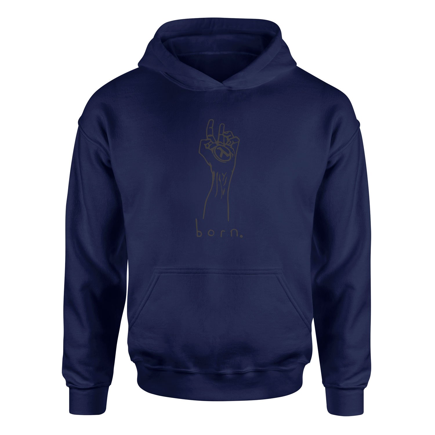born. Hoodie S - İndigo Mavisi