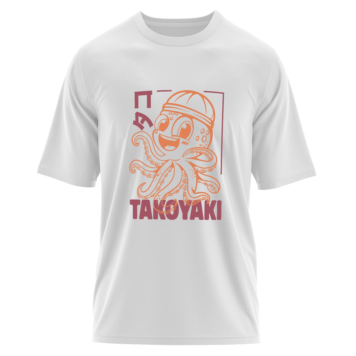 Takoyaki Oversize Tişört L - Beyaz