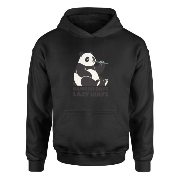 Bamboo Days Lazy Ways Hoodie L - Siyah