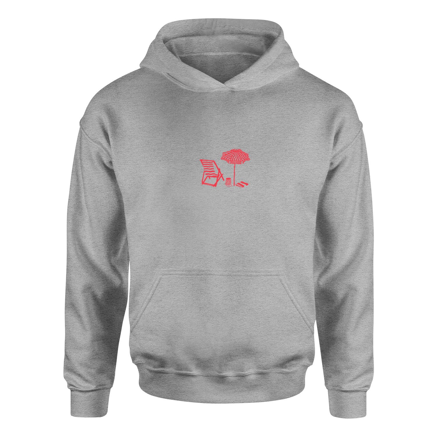 Plaj Hoodie XL - Gri