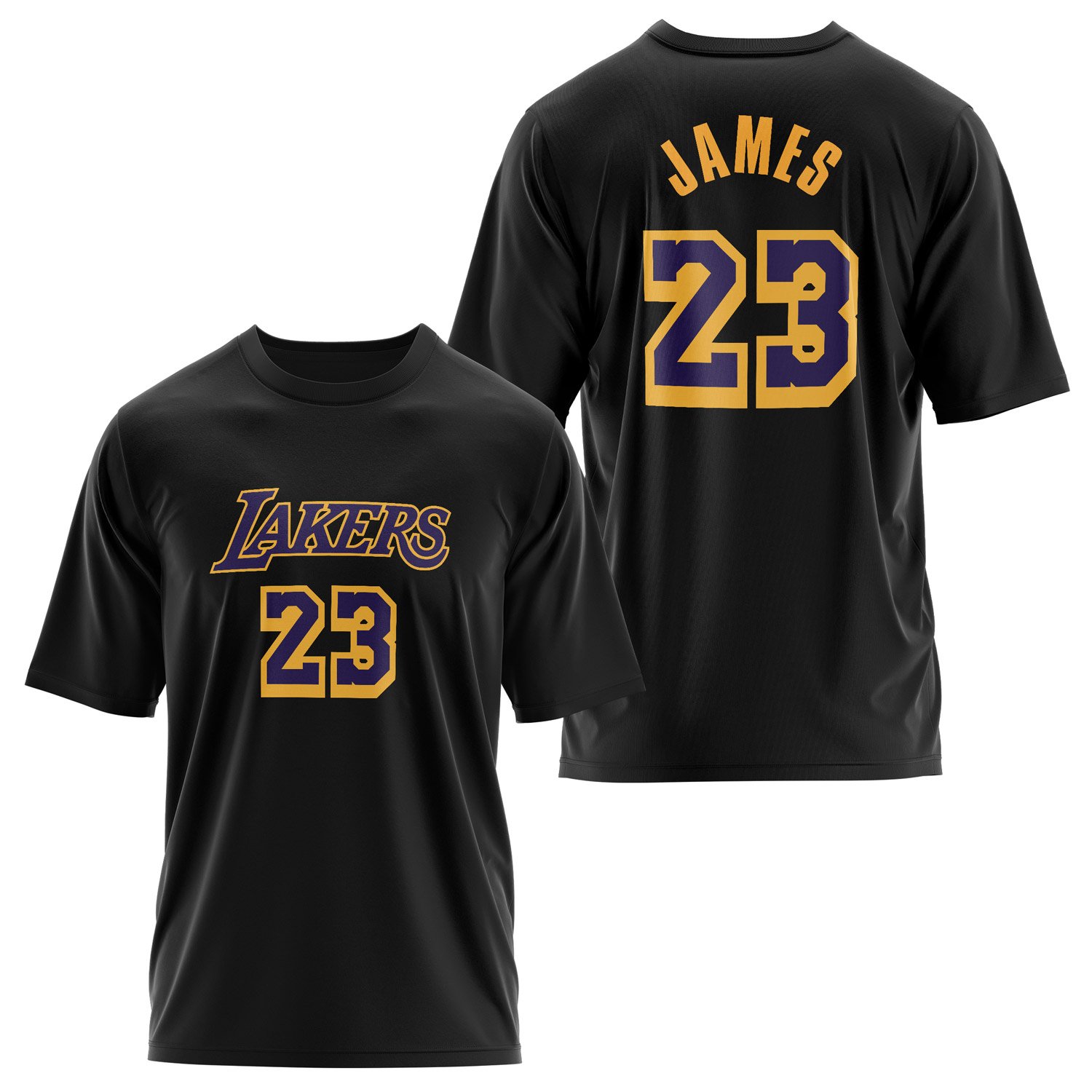 LeBron James 23 Lakers Oversize Tişört L - Siyah