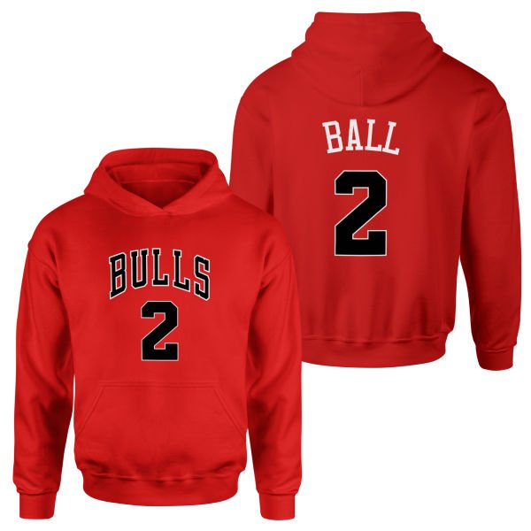 Lonzo Ball Forma Hoodie M - Kırmızı