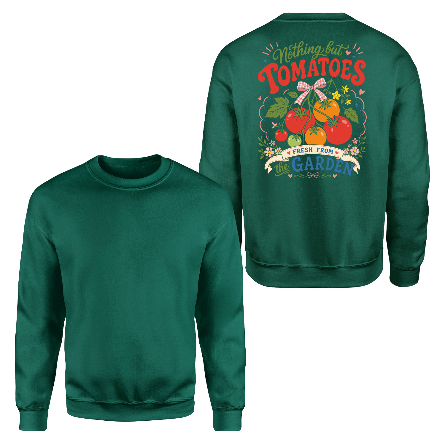 Fresh Tomatoes Sweatshirt XXL - Nefti Yeşili