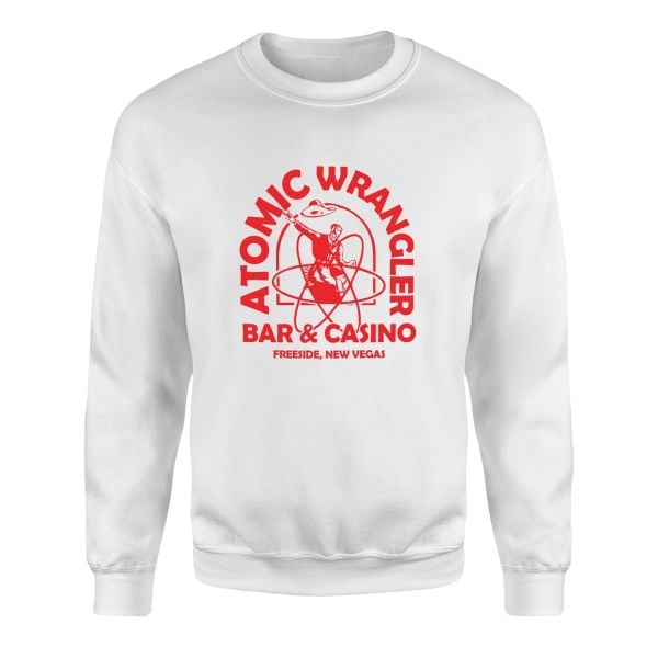 Atomic Wrangler | Fallout Sweatshirt L - Beyaz