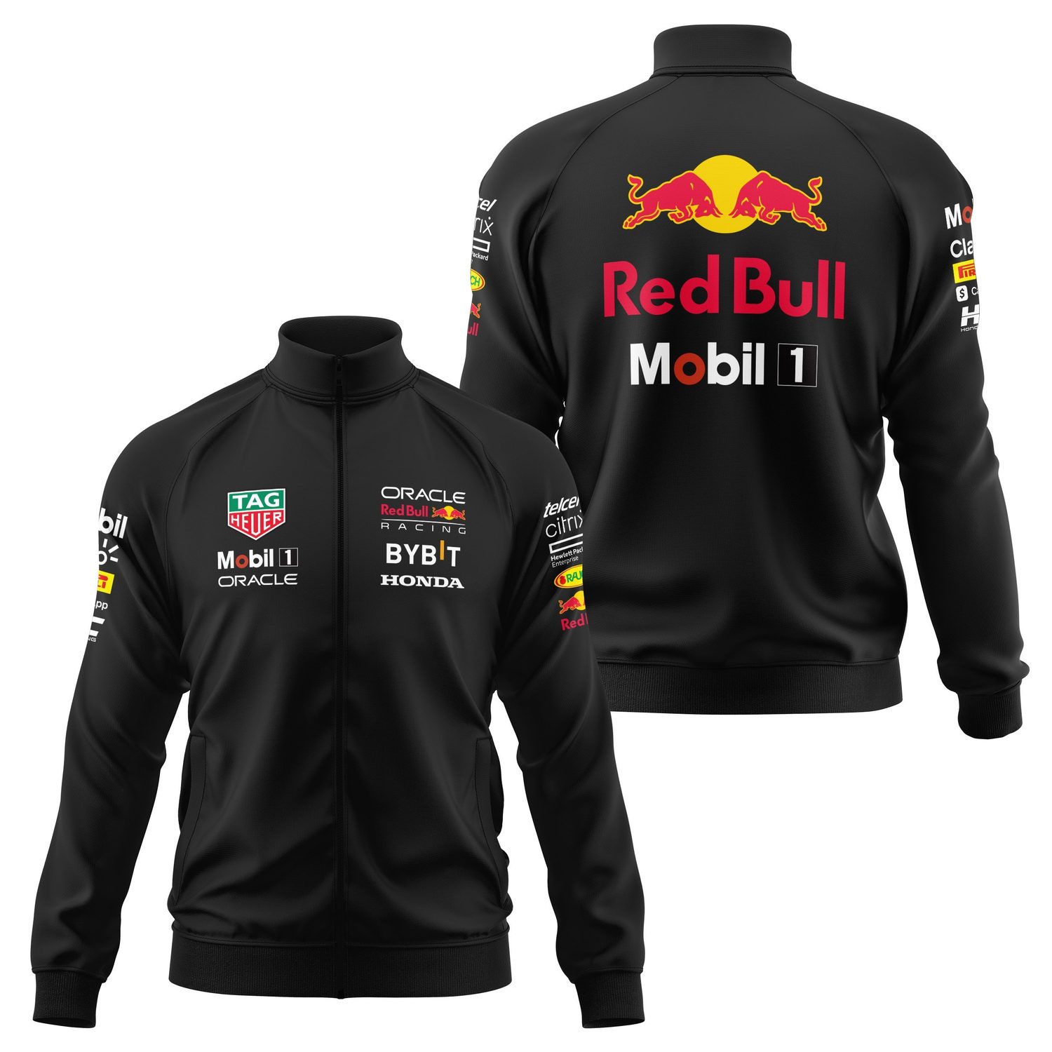 Red Bull Racing 2024 Teamline Fermuarlı Sweatshirt XL - Siyah