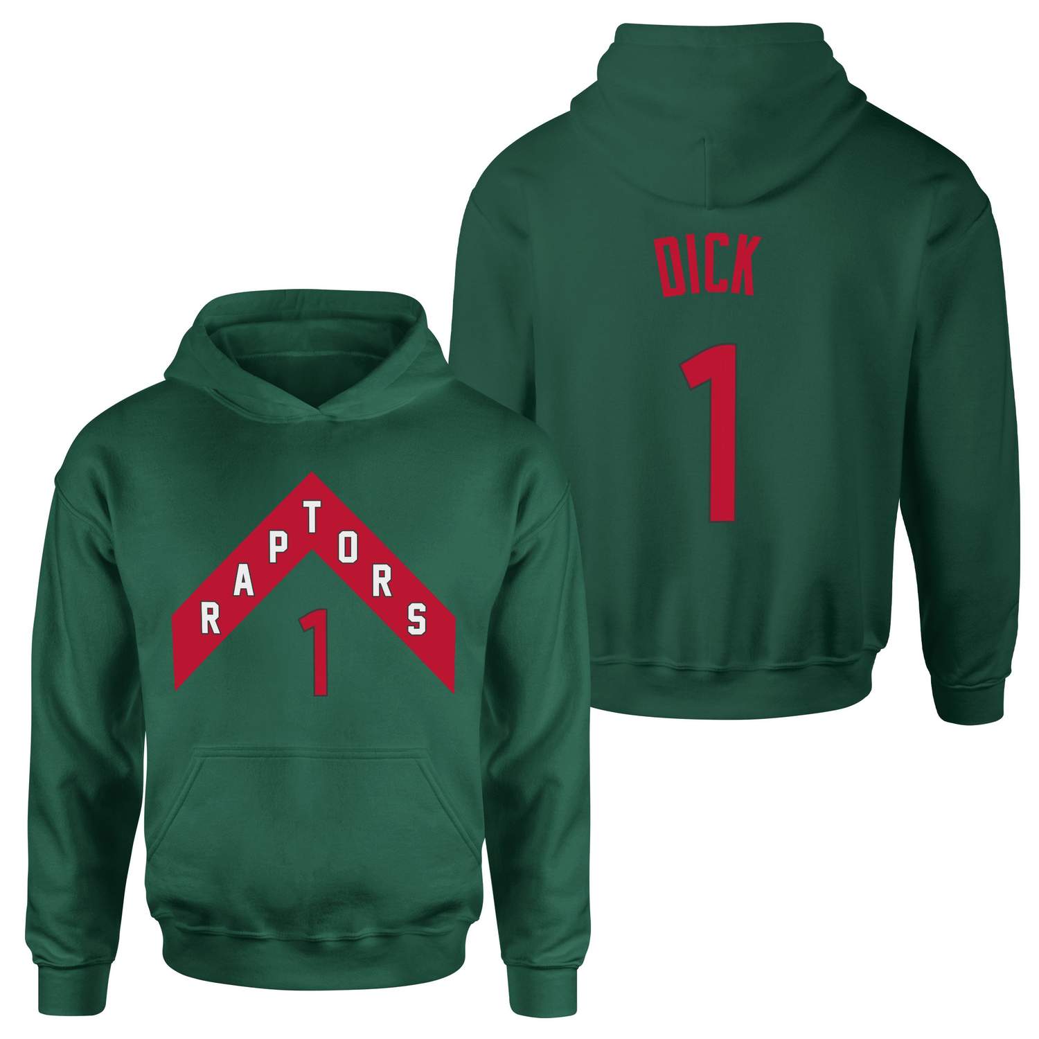 Gradey Dick 1 Raptors Jersey Hoodie L - Nefti Yeşili