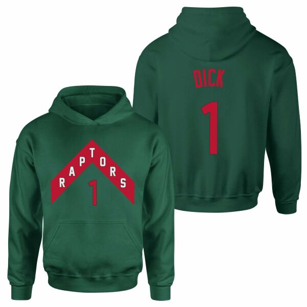 Gradey Dick 1 Raptors Jersey Hoodie L - Nefti Yeşili