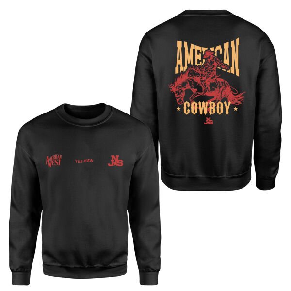 American Cowboy NSJ Premium Sweatshirt L - Siyah