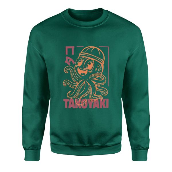 Takoyaki Sweatshirt M - Nefti Yeşili