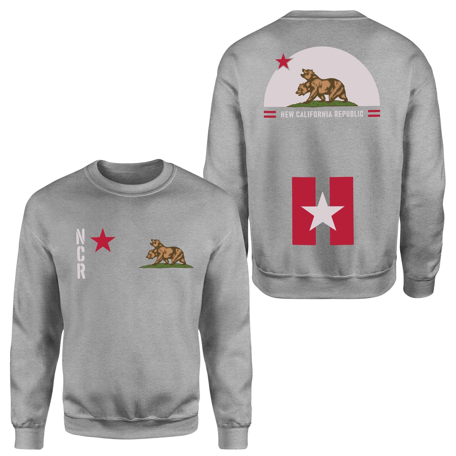 New California Republic NCR Star Edition Sweatshirt XXL - Gri