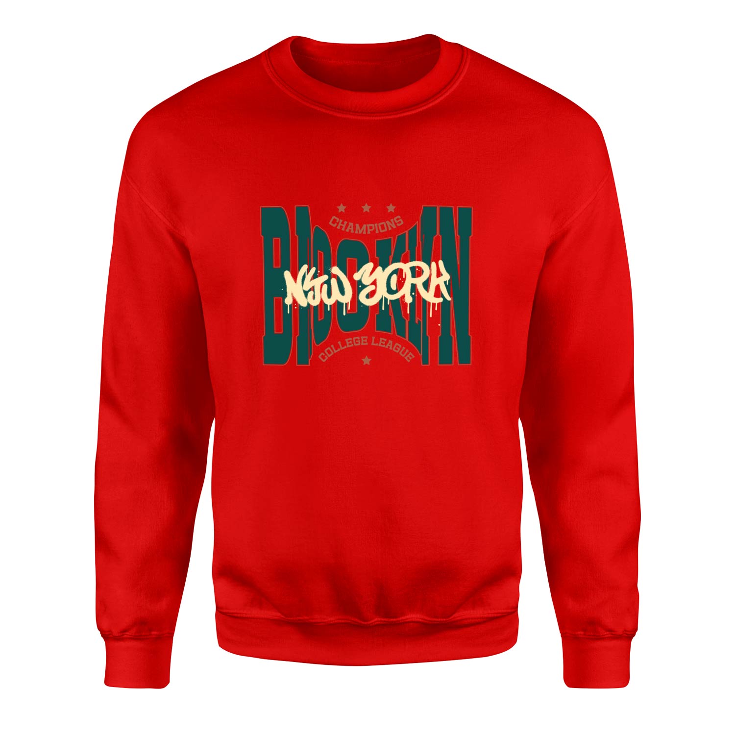 Brooklyn Bulged CCL Sweatshirt XXL - Kırmızı