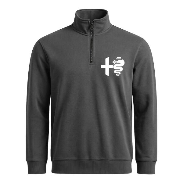 Alfa Romeo Classic Yarım Fermuarlı Sweatshirt XL - Füme