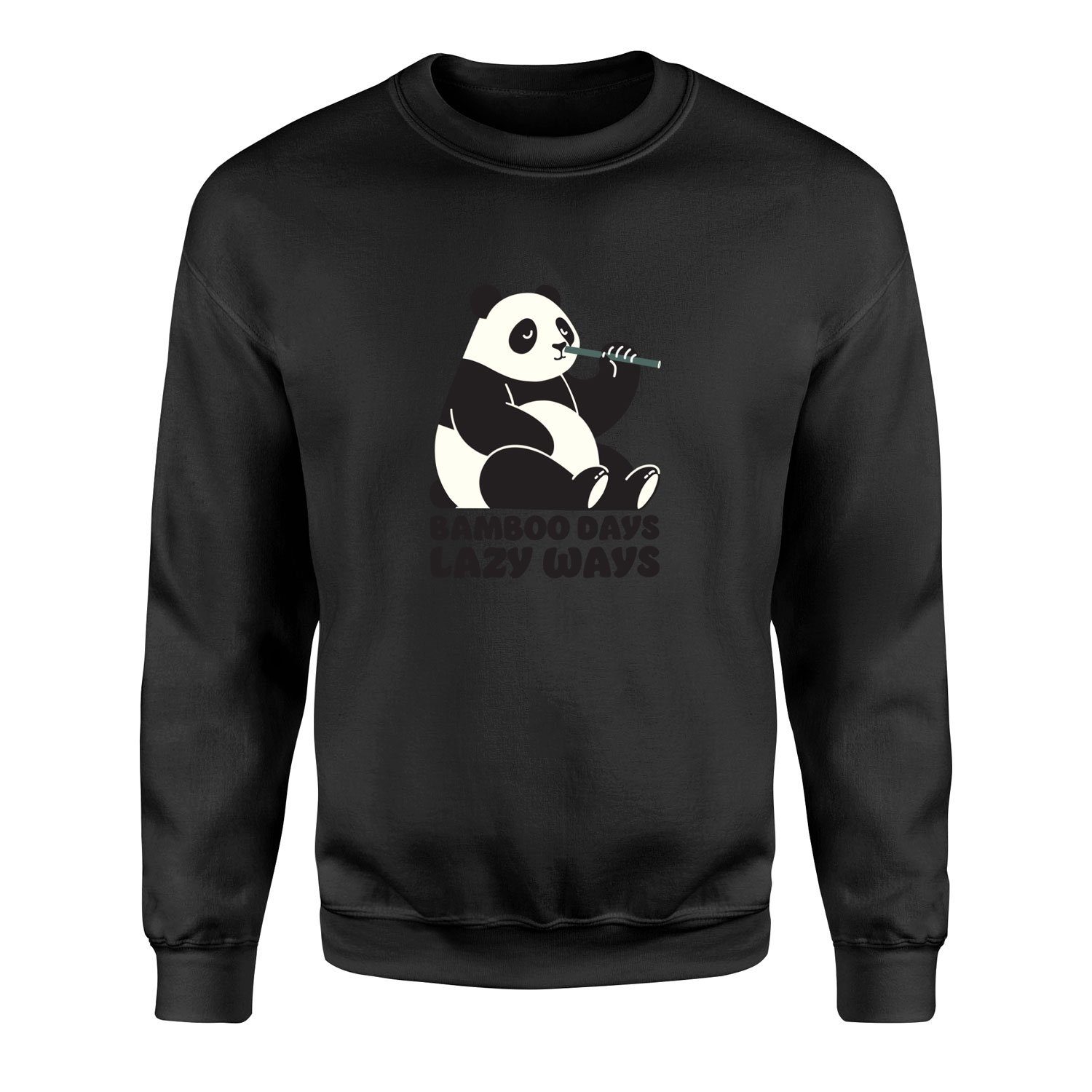 Bamboo Days Lazy Ways Sweatshirt L - Siyah
