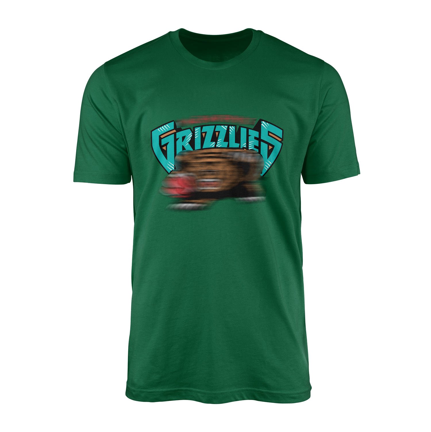 GRIZZLIES Retro Tişört S - Nefti Yeşili
