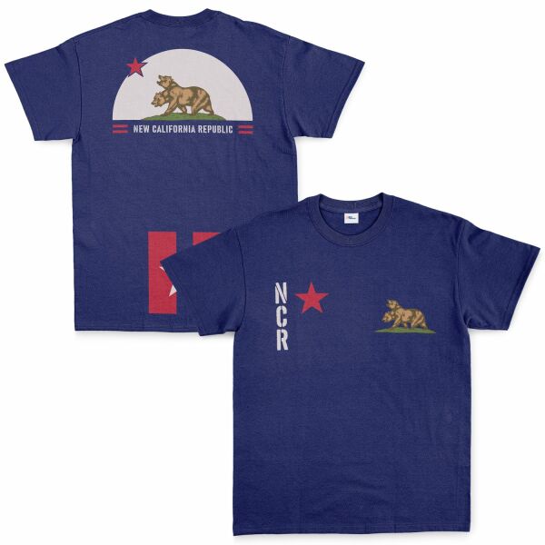 New California Republic NCR Star Edition Tişört S - İndigo Mavisi