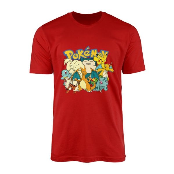 Pokemon Battle Ready Tişört L - Kırmızı